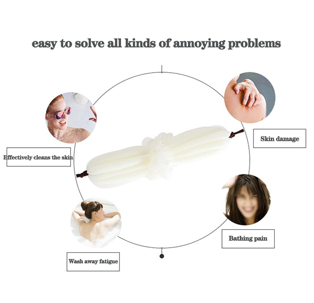 Long Bath Loofah Shower Sponge Mesh Pouf Stretchable Shower Ball Bath Body Back Brush Exfoliating Body Scrubber Mesh Pouf for Men and Women Pack of 3 Beauty and Personal Care N\A