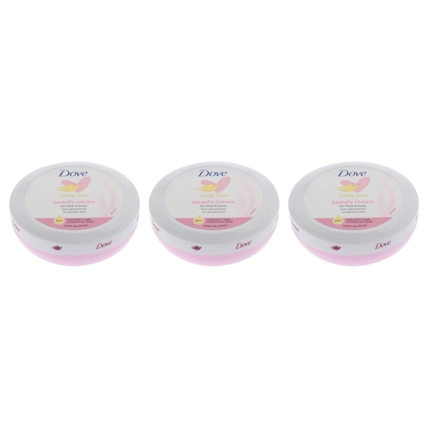 Beauty Cream - Pink by Dove for Women - 2.7 oz Cream (Pack of 3) Beauty & Personal Care Dove