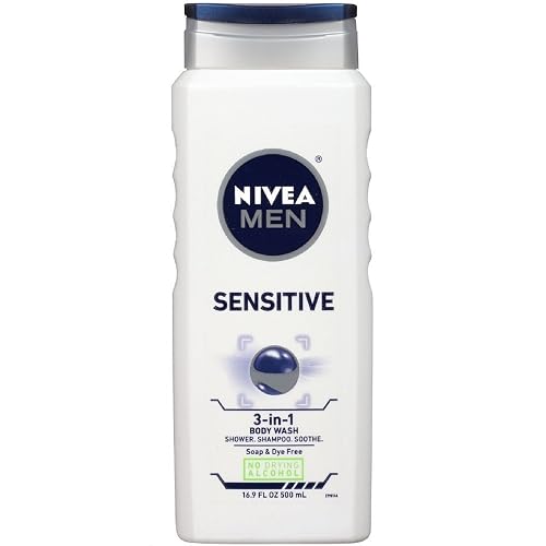 Nivea For Men Sensitive Body Wash 16.9 Ounce (Value Pack of 7) Beauty & Personal Care NIVEA MEN