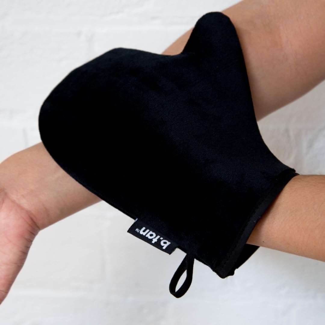 b.tan Self Tan Mitt | I Don't Want Tanner On My Hands - Sunless Tanning Applicator Glove w/Thumb, Streak-Free, Velvety Soft, Reusable, Face & Body Beauty and Personal Care B.TAN