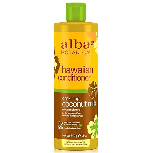 Alba Botanica Natural Hawaiian Conditioner Coconut Milk, 12 oz (Pack of 10) Beauty & Personal Care Alba Botanica