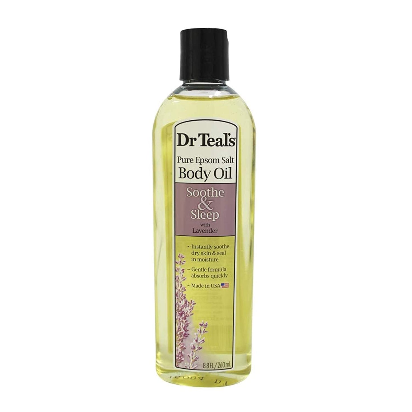 Dr Teal's Moisturizing Bath and Body Oil, Soothe & Sleep with Lavender Essential Oil, 8.8 fl oz Beauty and Personal Care Dr Teal's