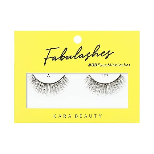 KARA BEAUTY 3D Faux Mink Strip Lashes - Reusable False Eyelashes - Lightweight, Beginner-Friendly Eye Lashes for Special Occasion, Wedding, Prom Beauty & Personal Care Kara Beauty