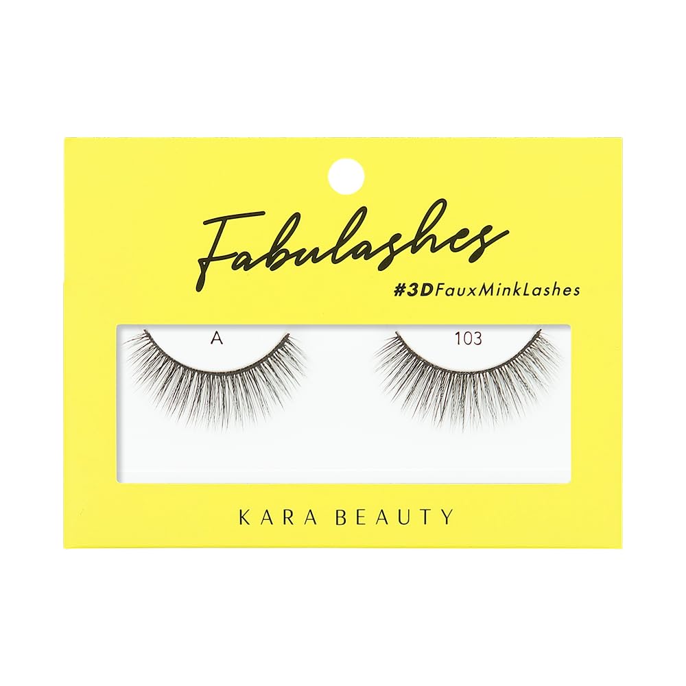 KARA BEAUTY 3D Faux Mink Strip Lashes - Reusable False Eyelashes - Lightweight, Beginner-Friendly Eye Lashes for Special Occasion, Wedding, Prom Beauty & Personal Care Kara Beauty