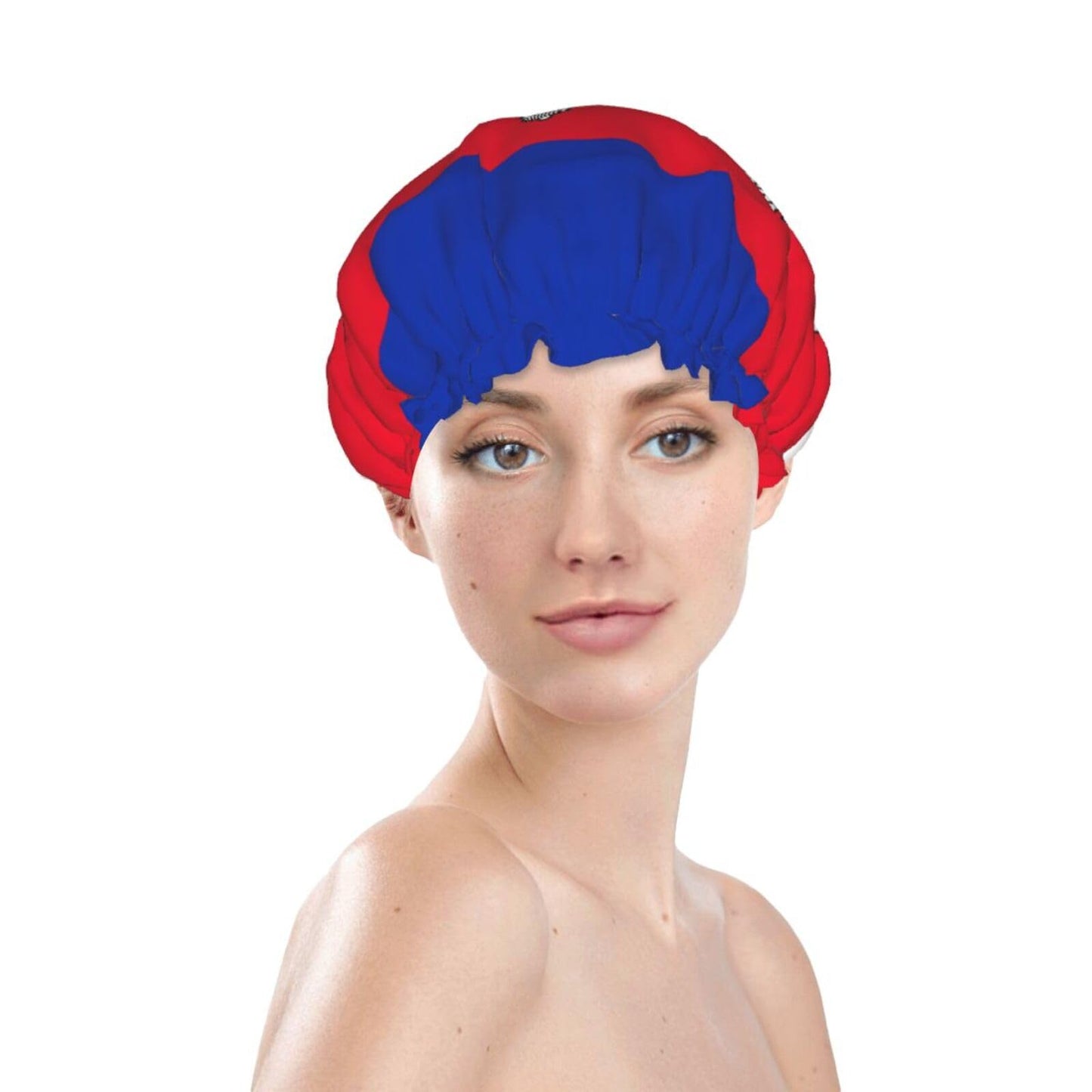 Cambodia Flag Prints Shower Cap Double Layer Lined Waterproof Bathing Shower Hat Beauty and Personal Care Hayyett