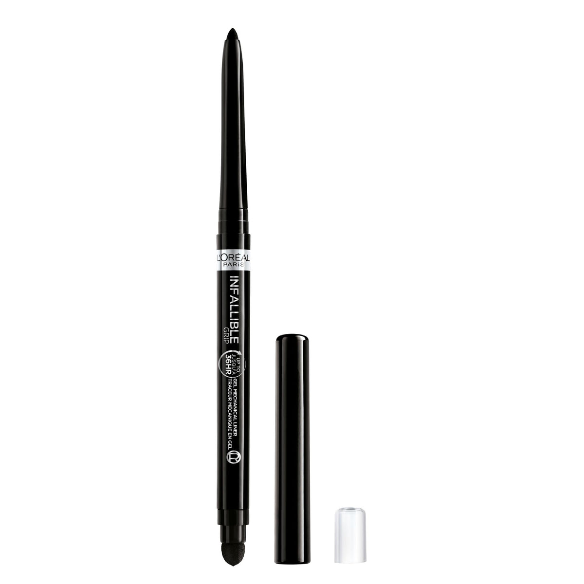 L'Oreal Paris Infallible Grip Mechanical Gel Eyeliner Pencil, Smudge-Resistant, Waterproof Eye Makeup with Up to 36HR Wear, Intense Black, 0.01 Oz Beauty & Personal Care L'Oreal Paris