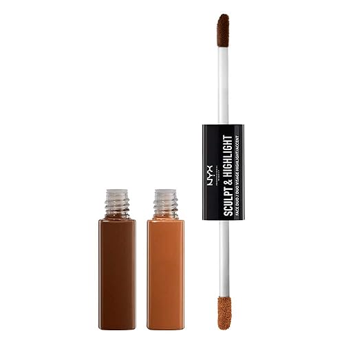NYX Professional Makeup Sculpt & Highlight Face Duo, Espresso/Honey, 0.34 Ounce Beauty & Personal Care NYX PROFESSIONAL MAKEUP