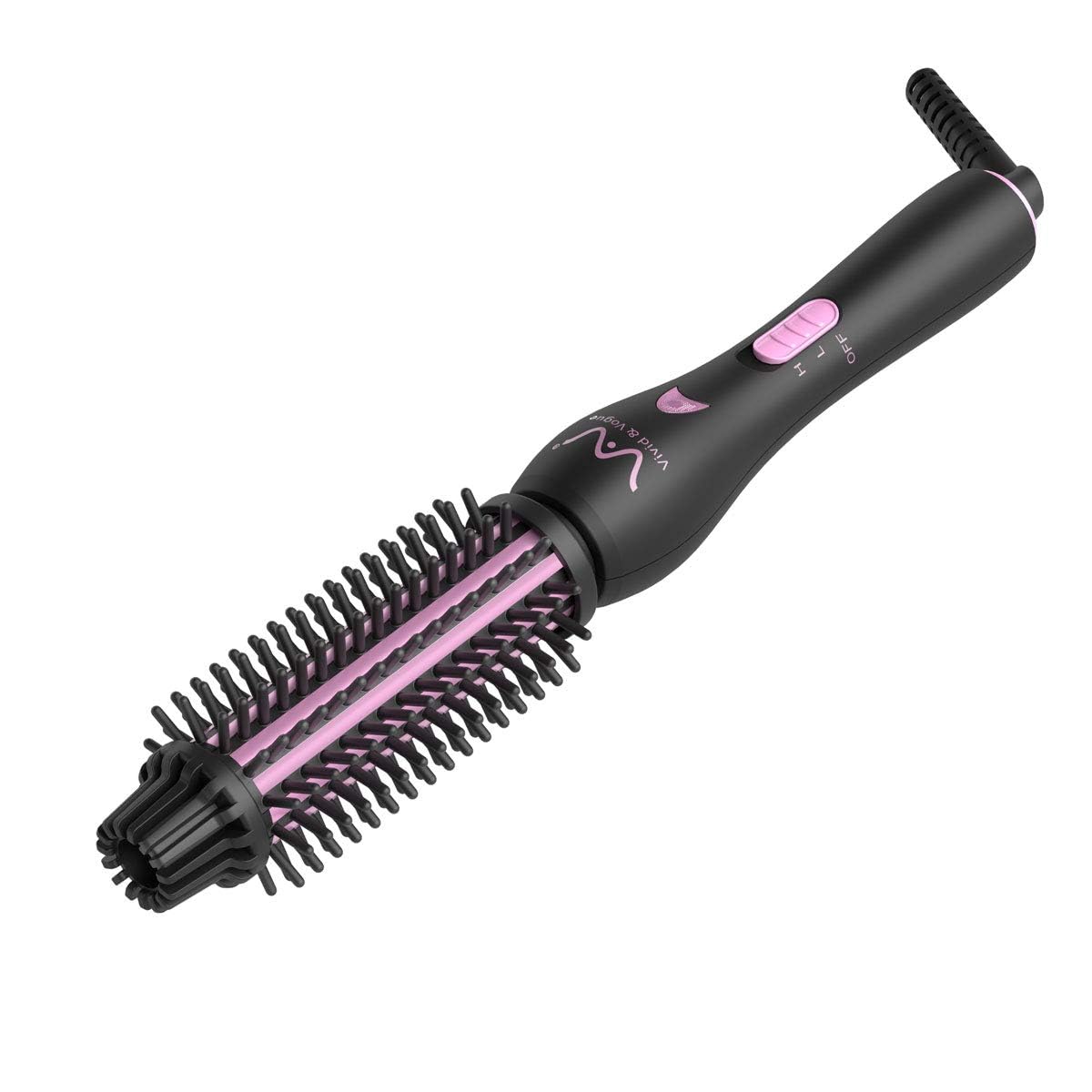 2IN1 Hair Brush Iron Professional Ceramic Hair Curling Iron/Straightener,Anti-Scald Nylon Bristles,Negative Ionic Dual Voltage for Travel,Curls Beauty & Personal Care BERTA