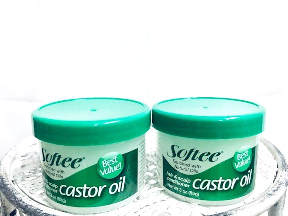 Softee Softee castor oil hair & scalp conditioner 3 ounce, White, 3 Ounce
