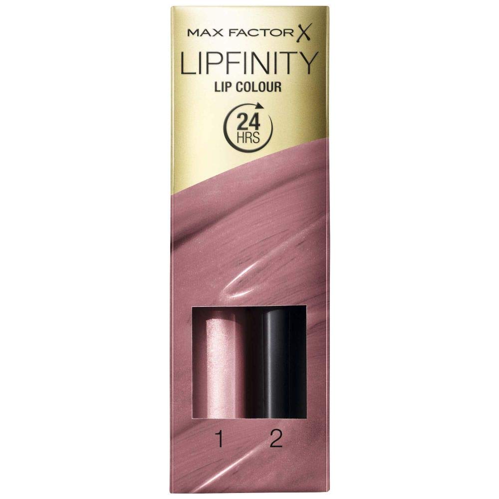 Max Factor Lipfinity Lipstick for Women, # 001 Pearly Nude, 0.14 Ounce
