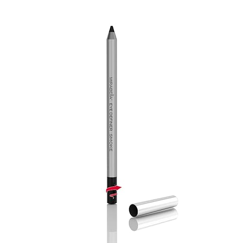 Mirabella Eye Definer & Antioxidant Infused Cream Eye liner - Ultra Pigmented Gel Eyeliner Pencil with Retractable Design, Sharpener Included - Smoke Beauty & Personal Care Mirabella
