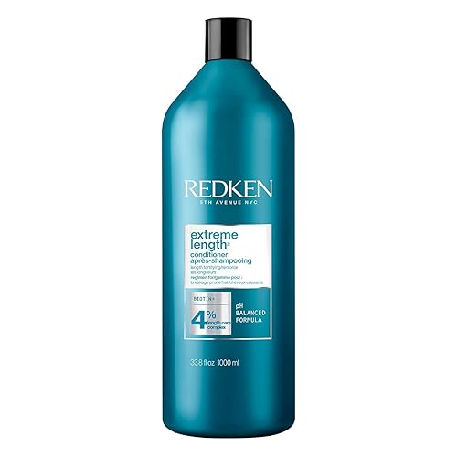 Redken Extreme Length Conditioner For Damaged Hair - Fortifies, Strengthens and Conditions Hair, Infused With Biotin & Castor Oil For Hair Growth Beauty & Personal Care Redken