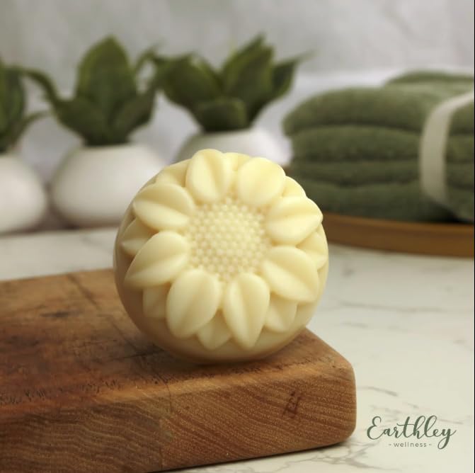 Earthley Kids Gentle Body Soap, Natural Coconut Milk Bar Soap for Kids & Babies, Moisturizing Sensitive Skin Cleanser, Organic Oils, Sulfate & Paraben Beauty & Personal Care Earthley Wellness