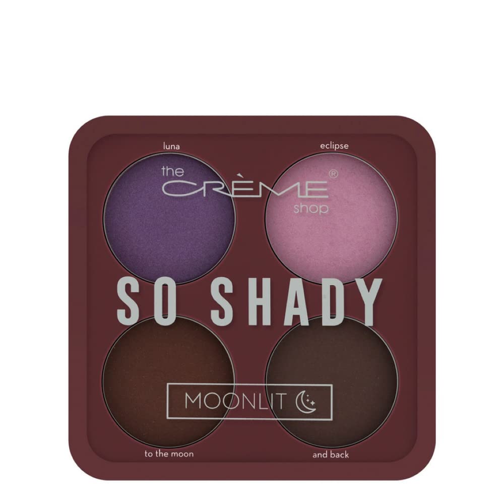 The Crème Shop -"So Shady Eyeshadow Palette (Moonlit) 4 Eyeshadow Shades Palette Beauty & Personal Care The Crème Shop