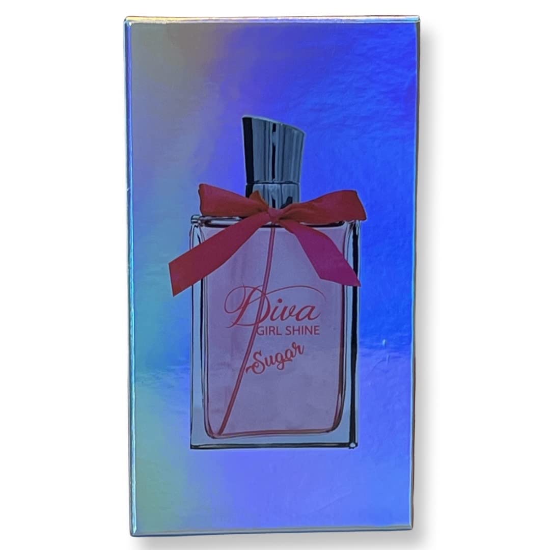 United Scents DIVA GIRL SHINE SUGAR - Eau de Parfum for Women - Notes of Tangerine, Honeysuckle, and Wild Berry - 3.4 Fl Oz Beauty & Personal Care United Scents
