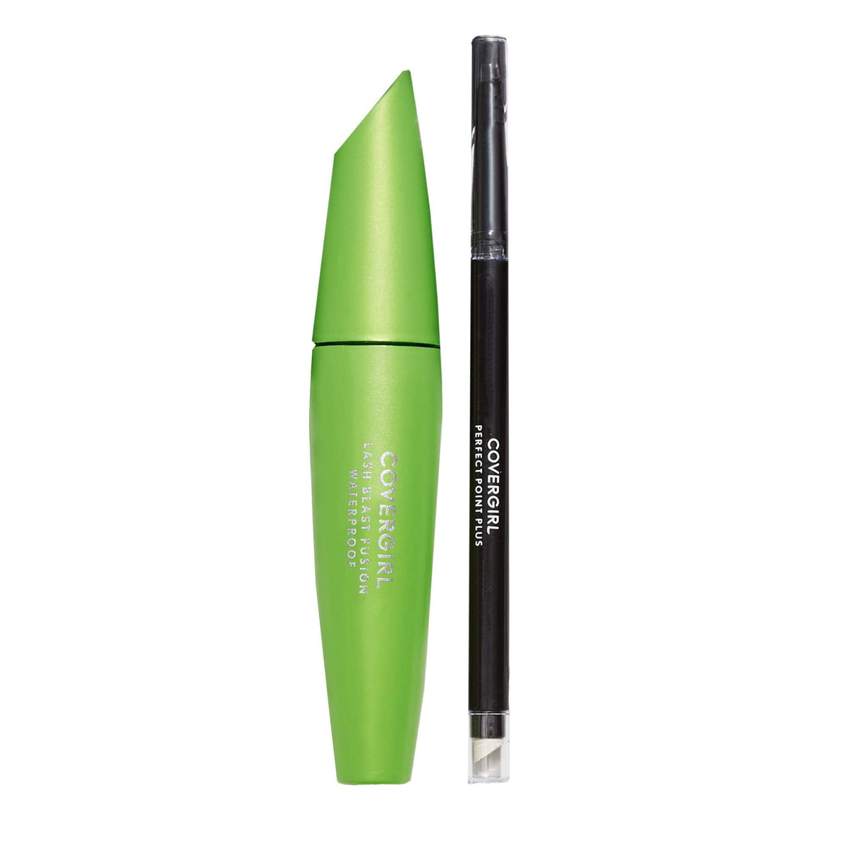 COVERGIRL Clump Crusher Mascara & Perfect Point Plus Eye Pencil Value Pack of 1, Mascara, Volume Mascara, Volume and Length Mascara, Lengthening