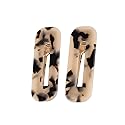 2 Pcs Tortoise Shell Hair Clips Leopard Barrettes Vintage Hair Clip for Girls Beauty & Personal Care Lurrose