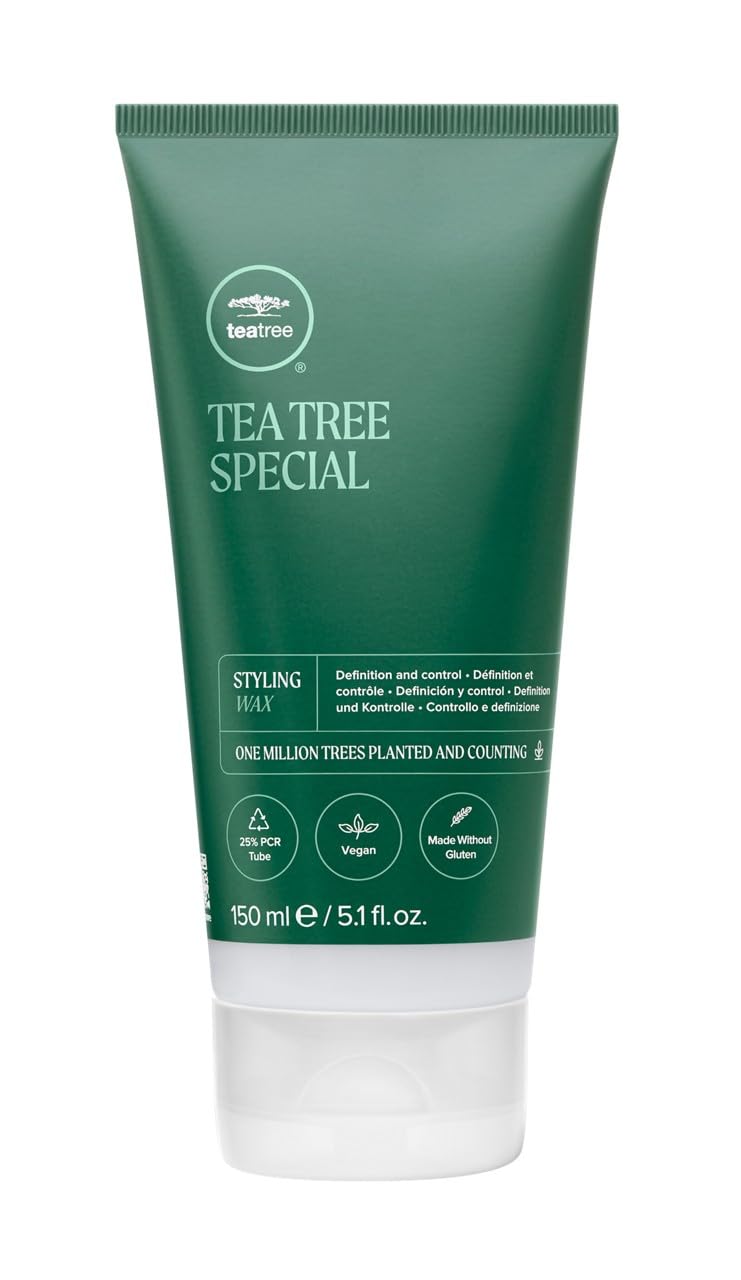 Tea Tree Styling Wax, Adds Definition + Hold, For All Hair Types, 5.1 fl. oz. Beauty & Personal Care Tea Tree