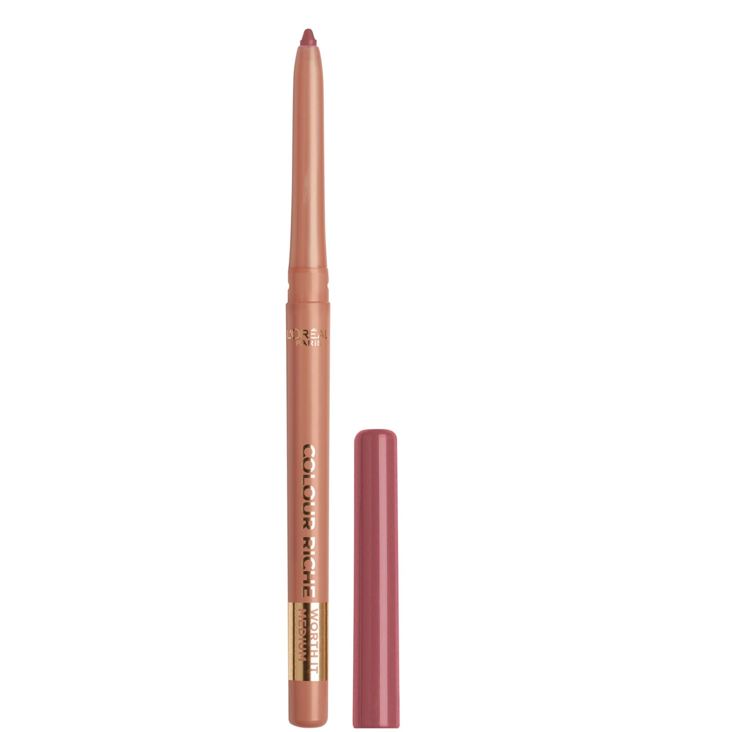 L'Oreal Paris Colour Riche Lip Liner Pencil, Creamy Lip Liner with Omega 3 and Vitamin E, 635 Worth It Medium (Medium Dark Mauve) Beauty & Personal Care L'Oreal Paris