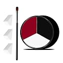 VPCRT6 White Black Red Halloween Face Body Paint with 3PCS Sponge and 1PC Brush, for Baseball, Softball Sports(Eye Black) & Halloween (Joker, Clown) Beauty & Personal Care VPCRT6