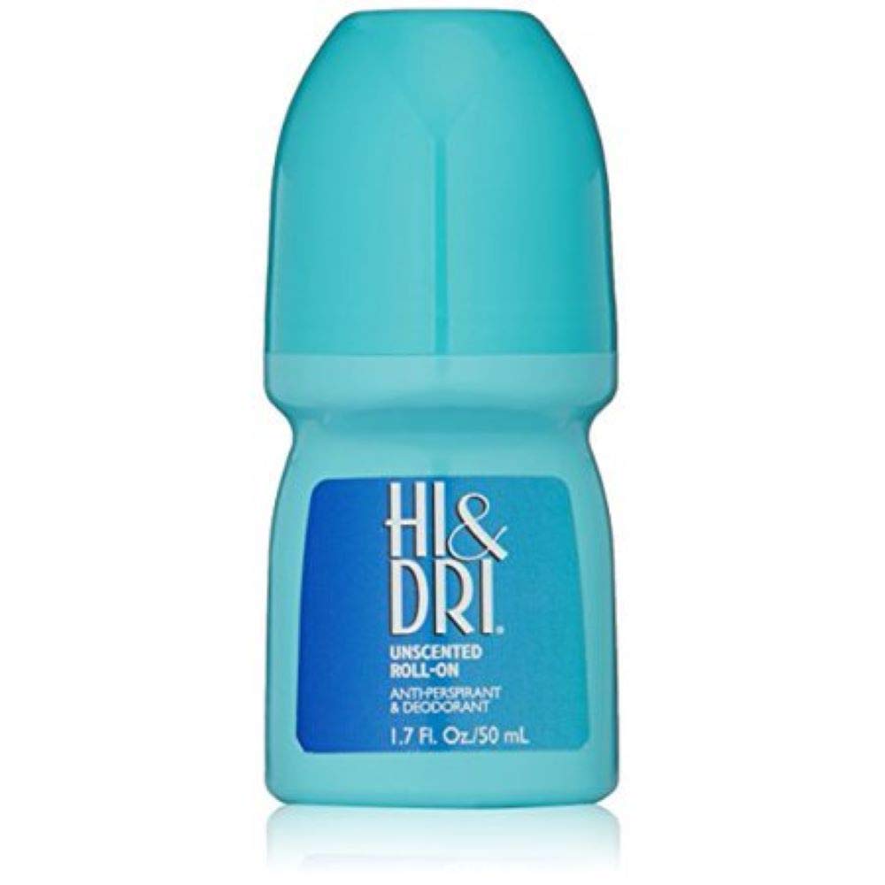 Hi and Dri Antiperspirant, Roll-On, Unscented, 1.7 Ounce (Pack of 5) Beauty and Personal Care Hi and Dri