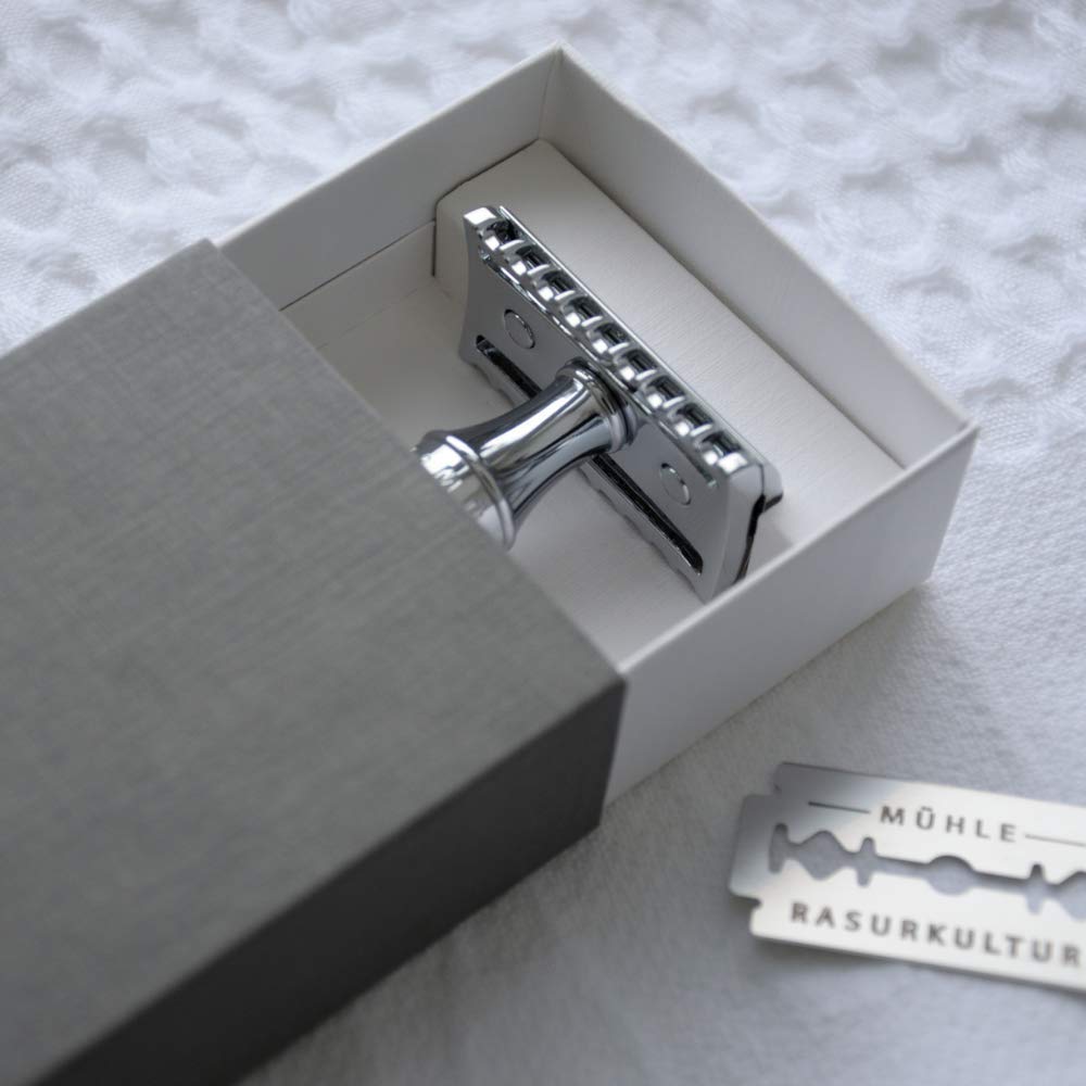 MÜHLE TRADITIONAL R41 Double Edge Safety Razor (Open Comb) For Men - Perfect for Every Day Use, Barbershop Quality Close Smooth Shave Beauty and Personal Care M MÜHLE