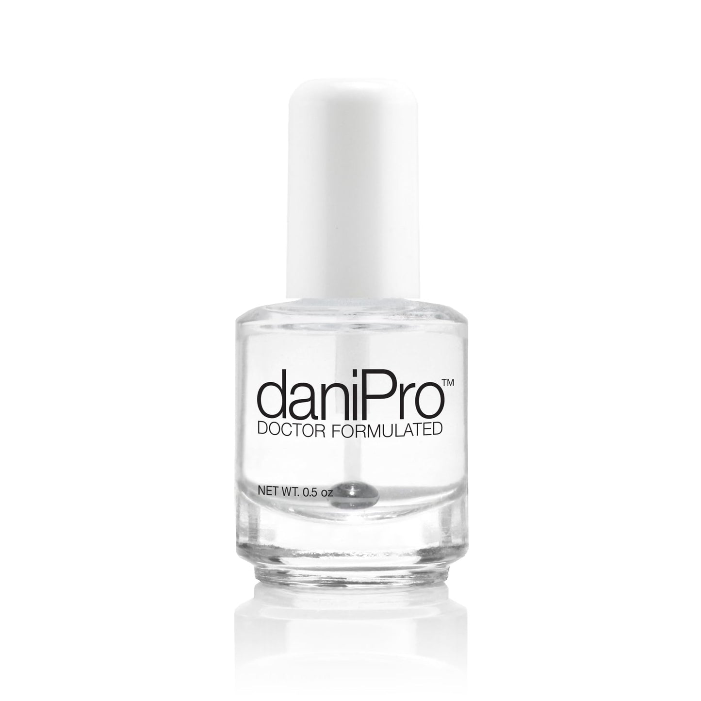 daniPro Doctor-Formulated Clear Base Coat Nail Polish, 0.5 oz - Base Coat Nail Polish with Undecylenic Acid, Vitamins & Biotin - Nail Base Coat Beauty & Personal Care daniPro
