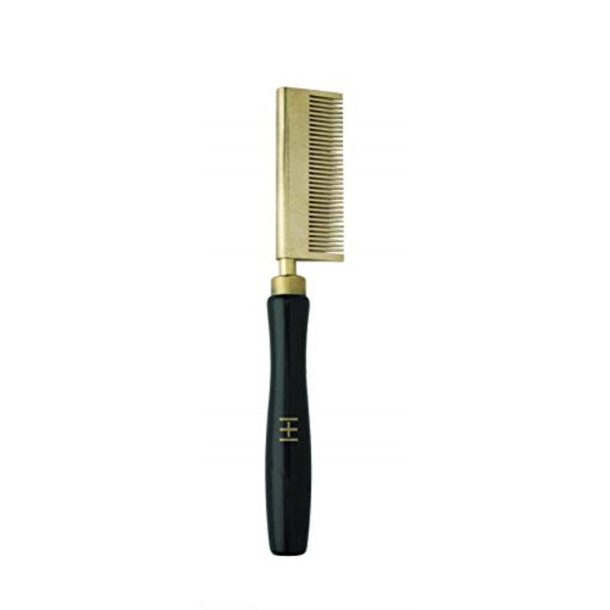 Hot & Hotter Thermal Straightening Comb - Medium Straight Teeth (Model 5502) - Brass & Copper Head Pressing Comb for Stove Top - Professional High