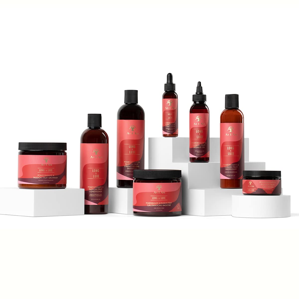 As I Am Long and Luxe GroHair Oil - 4 ounce - Rejuvenate the scalp - Promote hair retention - Enriched with Pomegranate and Passion Fruit Beauty & Personal Care As I Am