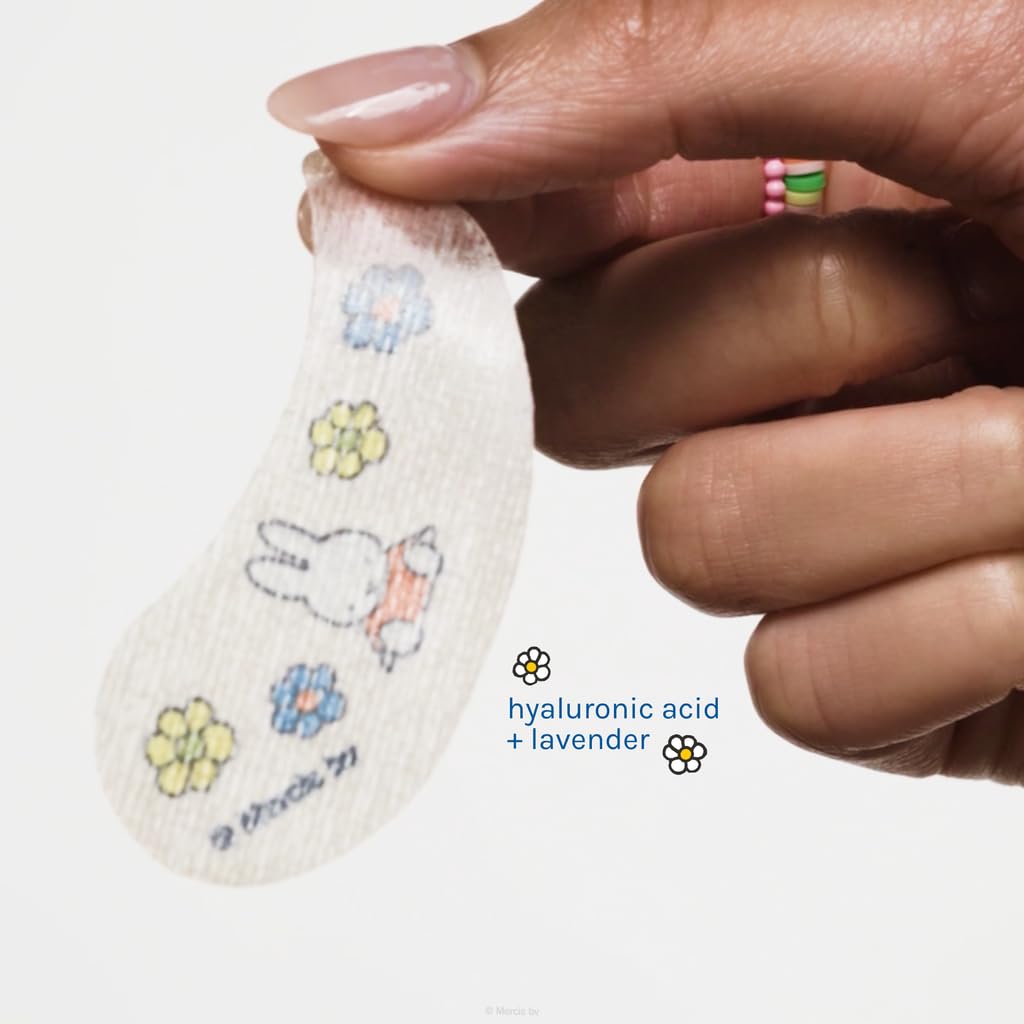 The Crème Shop x Miffy Calming Cloud Hydrogel Under Eye Patches - 5 Korean Skincare Eye Masks with Hyaluronic Acid & Lavender, for Dark Circles, Puffy Beauty & Personal Care The Crème Shop
