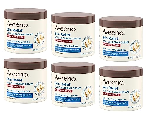 Aveeno Skin Relief Moisturizing Cream, Pack of 6 Beauty & Personal Care Aveeno