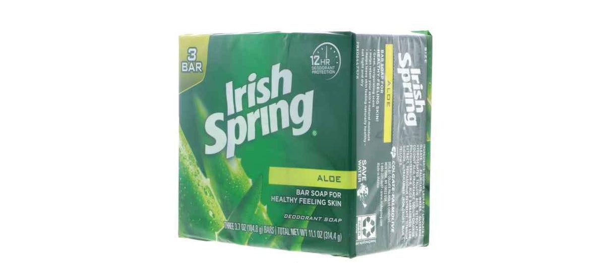 Irish Spring Deodorant Soap Aloe 4 oz. 3-Count (Pack of 18) Beauty & Personal Care Irish Spring
