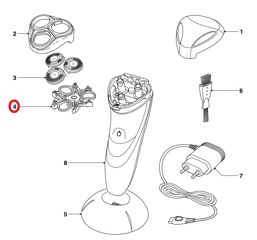 Blade Holder Assy Head Bracket Frame For Philips Electric Shavers Beauty and Personal Care service_parts