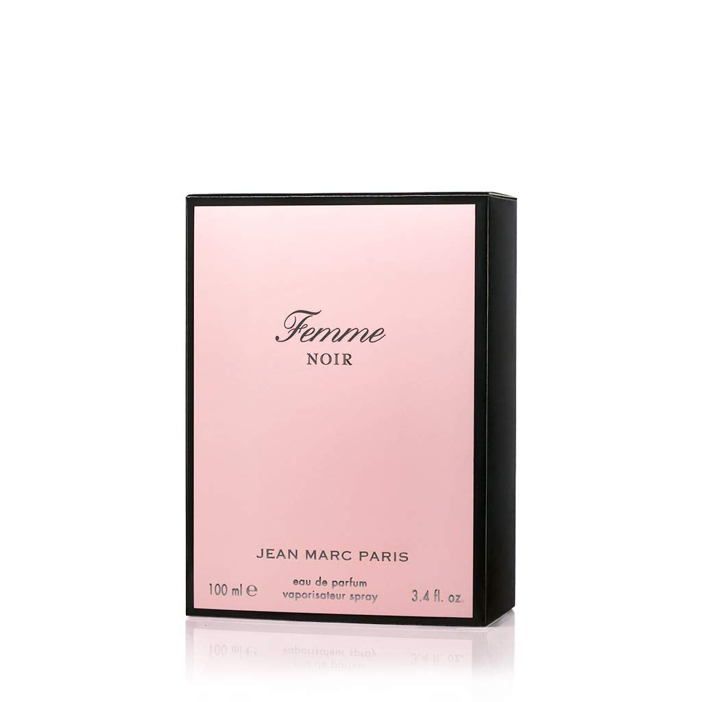Jean Marc Paris Femme Noir Eau de Parfum Spray 100ml, Women's Floriental Perfume, 3.4 fl. oz, notes of Strawberries, Sweet Pink Rose, and Vanilla Beauty & Personal Care Jean Marc Paris