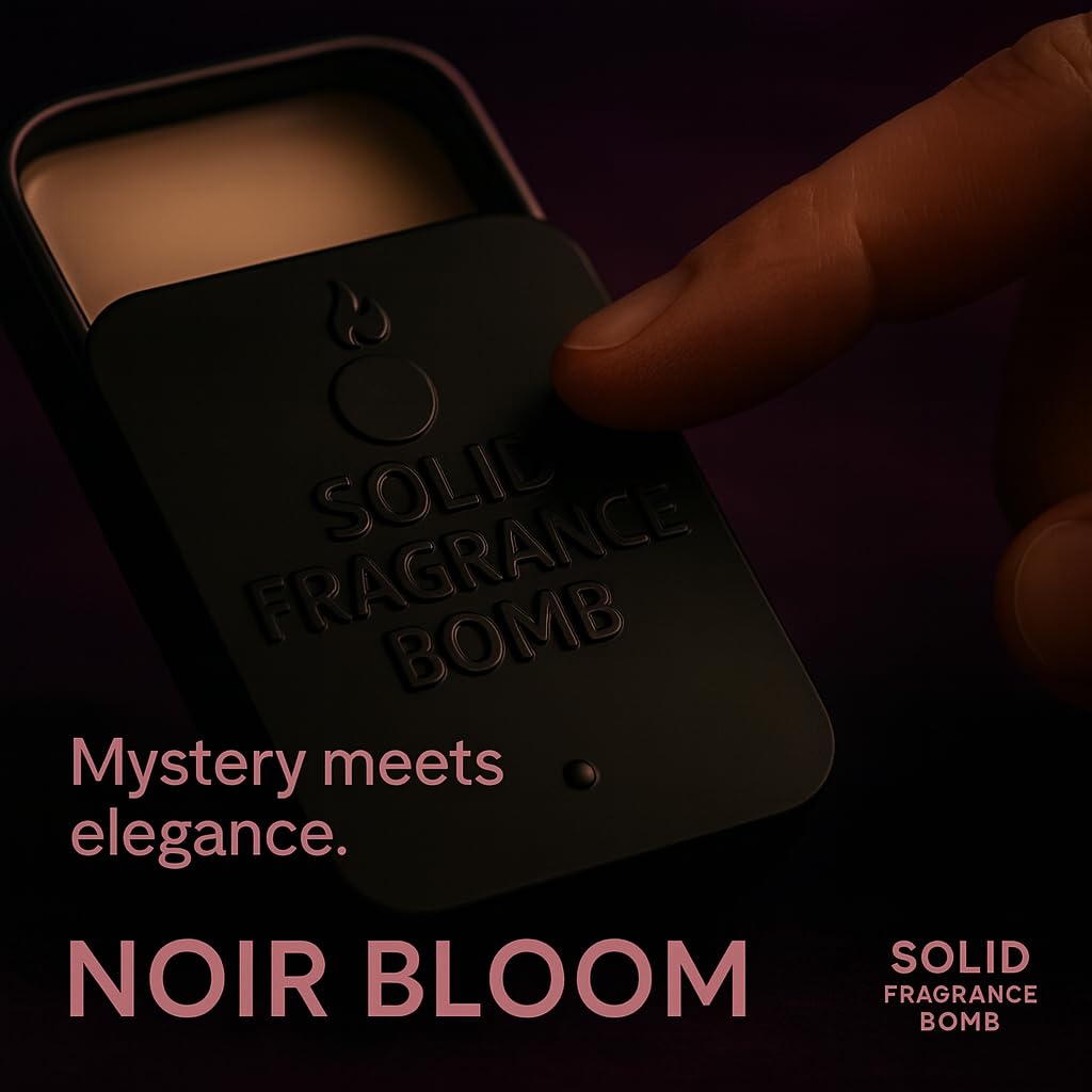 Solid Fragrance Bomb - Premium All-Natural Solid Cologne for Men & Women | Long-Lasting, TSA-Safe, Alcohol-Free, Halal, Handmade Travel Fragrance Balm Beauty & Personal Care Solid Fragrance Bomb