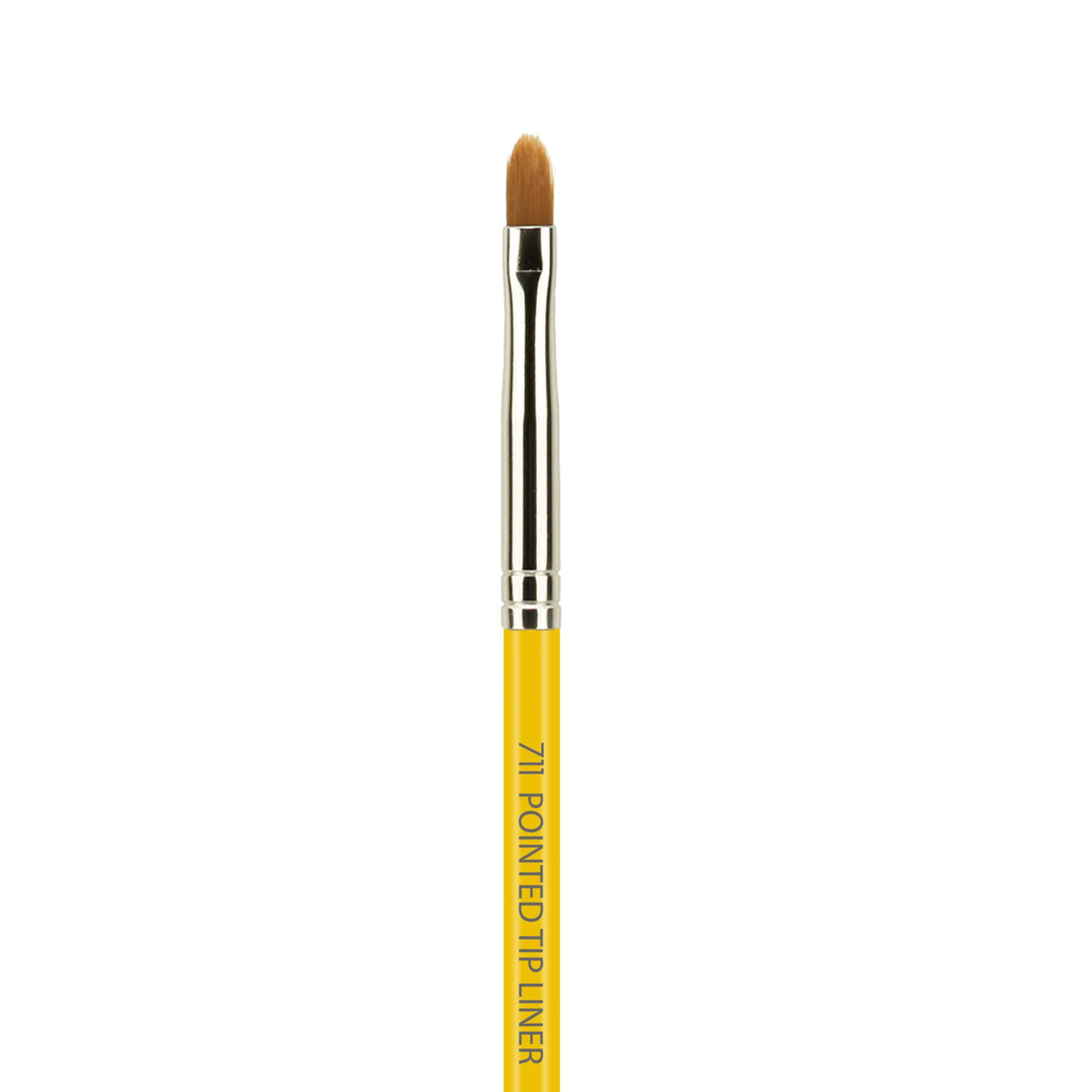 Bdellium Tools Professional Makeup Brush - Studio Series 711 Pointed Tip Liner - With Soft Synthetic Fibers, For Lining the Eyes (Yellow, 1pc)