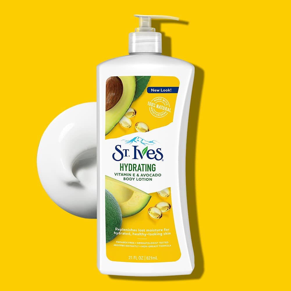 St Ives Body Lotion 21 Ounce Daily Hydrating (621ml) (2 Pack) Beauty & Personal Care St. Ives