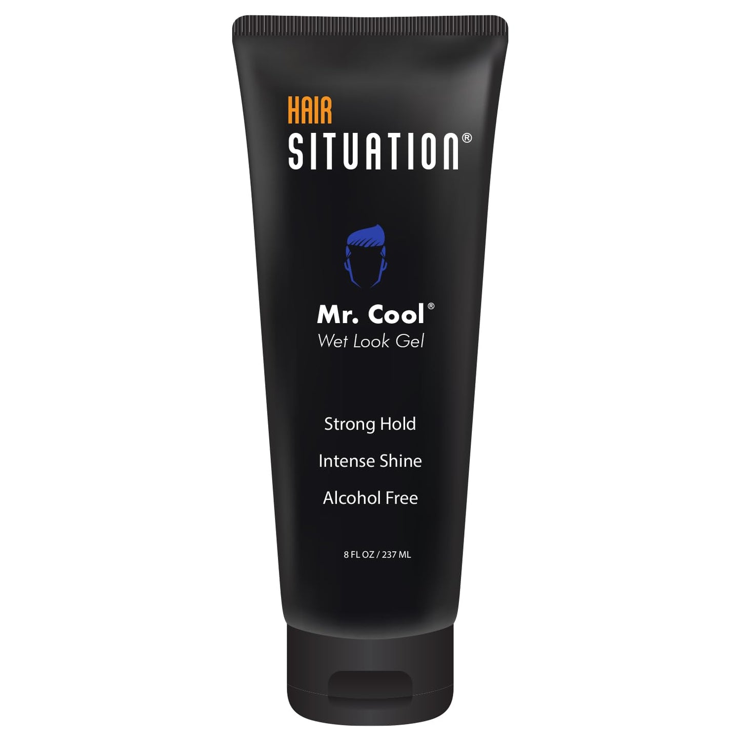 Hair Situation Mr. Cool Wet Look Strong Hold Hair Styling Hair Gel, High Shine, Anti-Humidity Shield, Anti-Frizz Fly Away, Alcohol-Free, No Flake Beauty & Personal Care Hair Situation