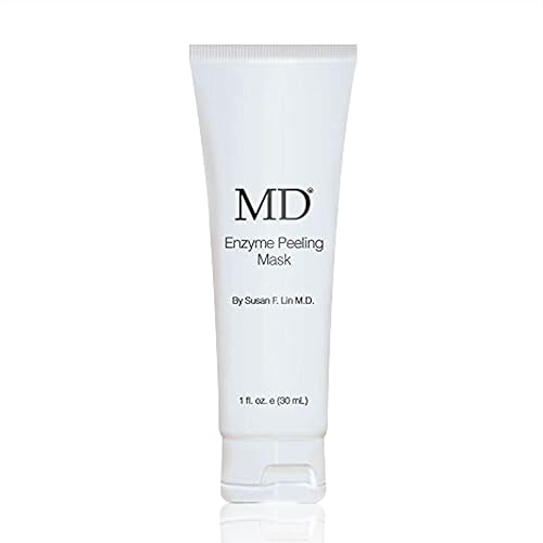 MD Enzyme Peeling Mask for Sensitive Skin - Gentle Exfoliating Gel with Papaya & Pineapple Enzymes - Professional Brightening Peel-Off Mask for Clear Beauty & Personal Care MD