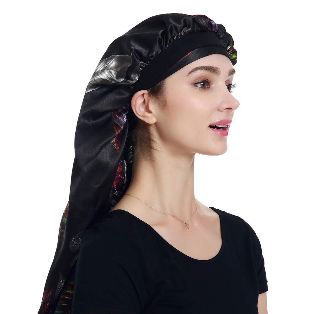 Satin Braid Bonnet Satin Wrap Scarf for Hair Beauty and Personal Care Alnorm