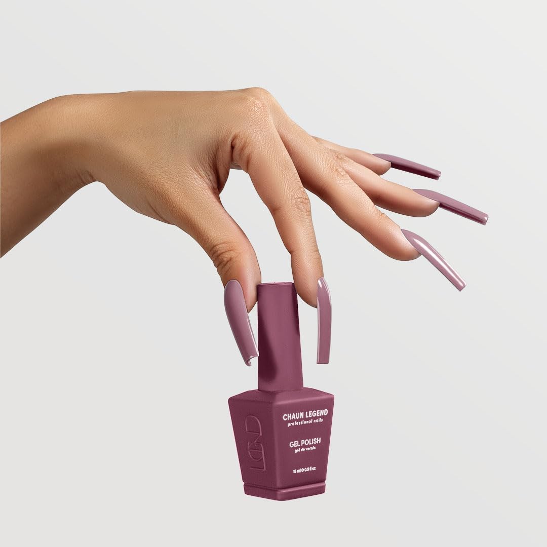 Chaun Legend UV Gel Nail Polish, 0.5 Ounce Long Lasting Salon Quality, Bubble Free Professional Manicures, Quick Dry High Shine, Choco Latte LG5030