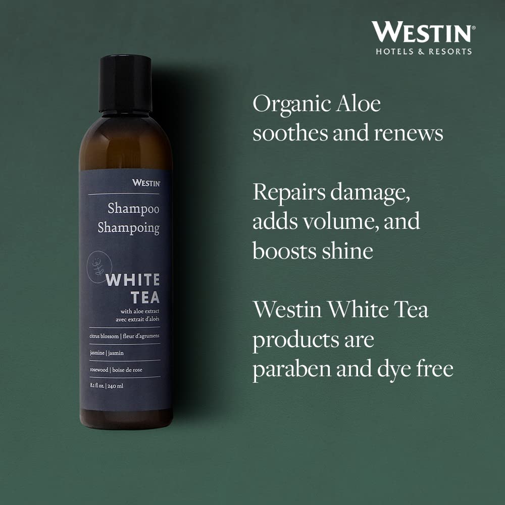 Westin White Tea Aloe Shampoo - Vitamin and Antioxidant-Packed Shampoo for All Hair Types - Signature White Tea Aloe Scent - 8 ounces Beauty & Personal Care Westin