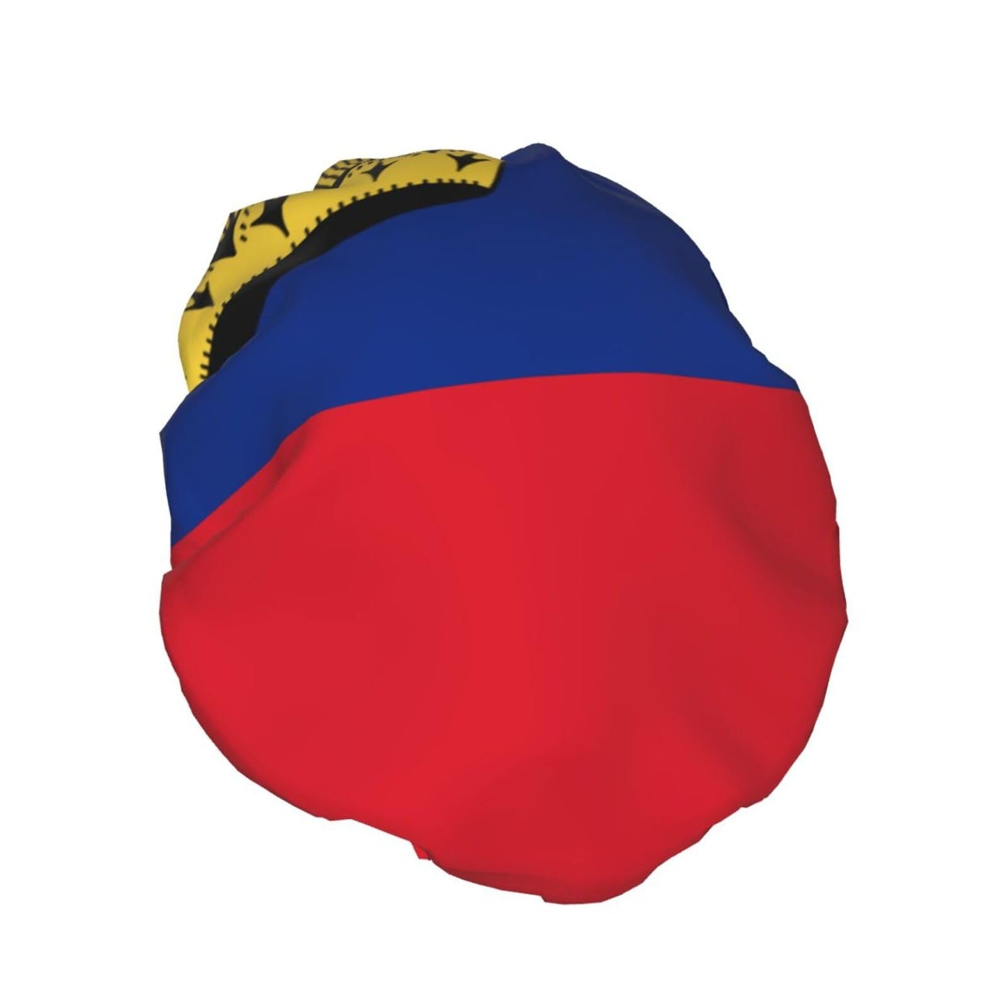 Liechtenstein Flag Prints Shower Cap Double Layer Lined Waterproof Bathing Shower Hat Beauty and Personal Care Hayyett
