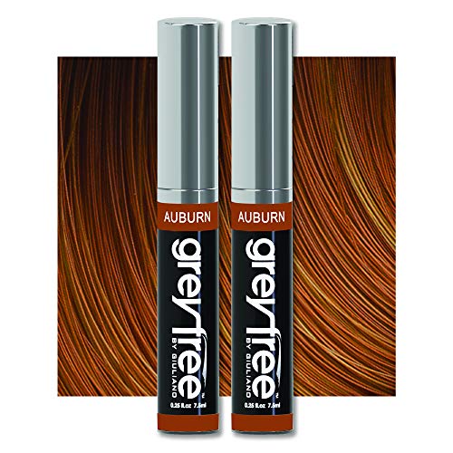 Greyfree Hair Mascara Root Touch-Up for Gray Hair | Precision Hairline Concealer for Brows & Beard | 2 Pack (AUBURN) Beauty & Personal Care Greyfree