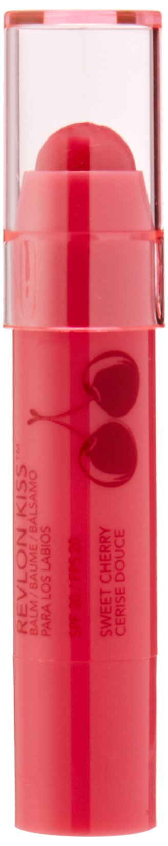 Revlon Lip Balm, Kiss Tinted Lip Balm, Face Makeup with Lasting Hydration, SPF 20, Infused with Natural Fruit Oils, 030 Sweet Cherry, 0.09 Oz Beauty & Personal Care REVLON
