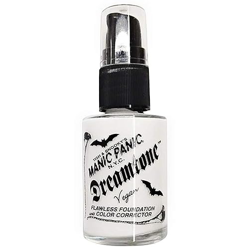 MANIC PANIC Dreamtone White Foundation for Goth Makeup - Oil-Free, Full Coverage Liquid Foundation & Skin Toner - White Base for Gothic Makeup Beauty & Personal Care MANIC PANIC