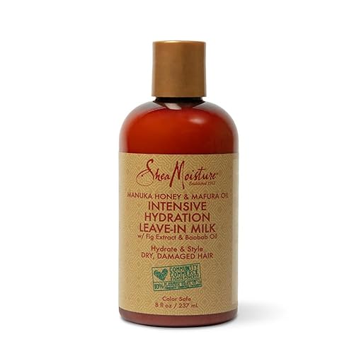 Shea Moisture Manuka Honey and Mafura Oil Intensive Hydration Leave-In Milk for Unisex, 8 Ounce Beauty & Personal Care Shea Moisture