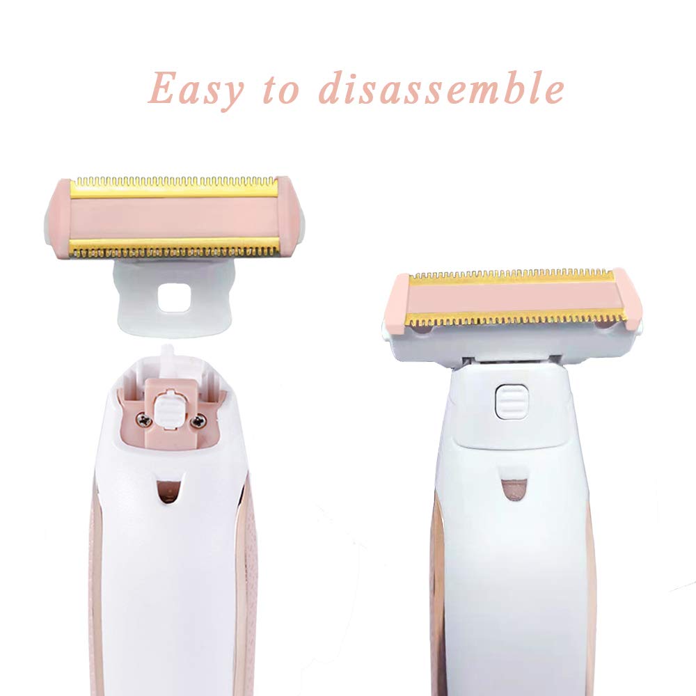 2PCS Women Shaver Replacement Heads Compatible with Finishing Touch Flawless Body Rechargeable Ladies Shaver Hair Remover Heads (Pack of 2) Beauty and Personal Care INVODA