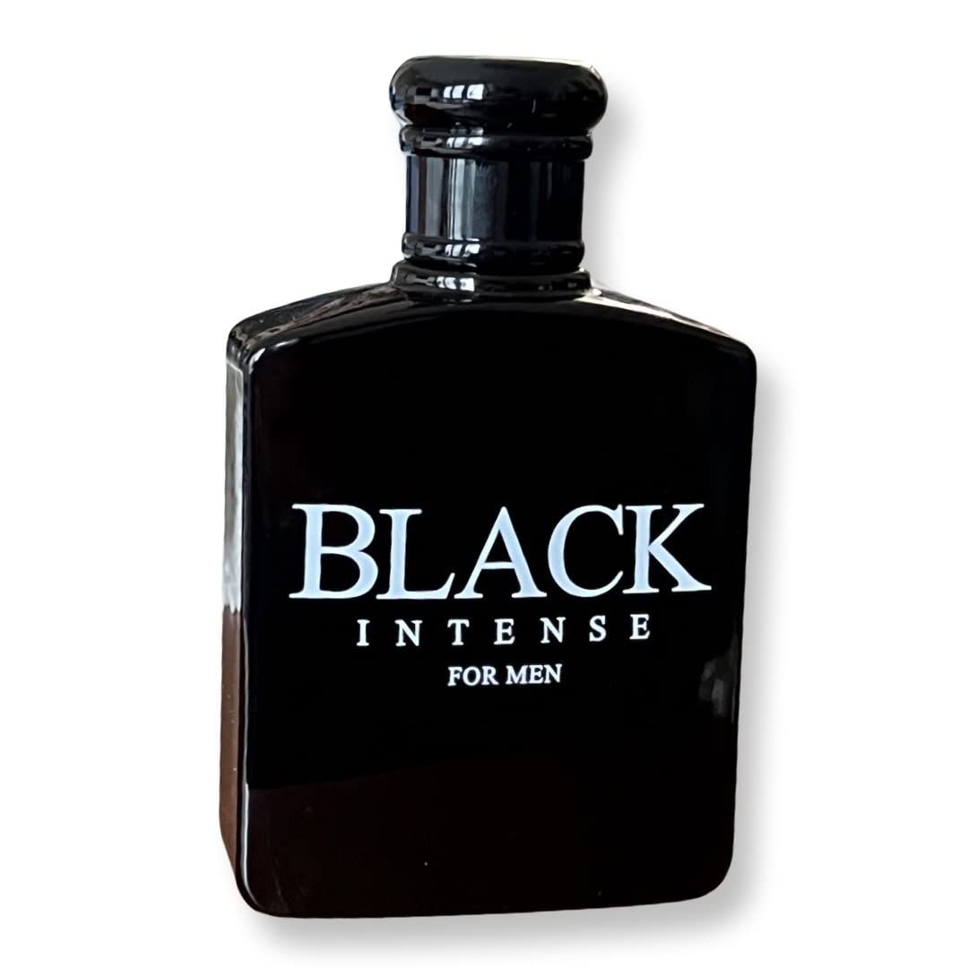 BLACK INTENSE for Men Eau de Parfum for Men - 3.4 Fl Oz - Perfect blend of Sage, Lemon and Absinthe for a Sophisticated Scent Beauty & Personal Care United Scents