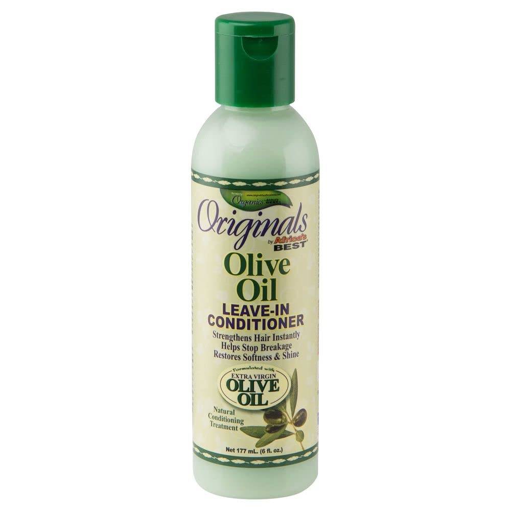 Originals by Africa's Best Olive Oil Leave-In Conditioner, Stop Breakage and Strengthen Hair Instantly, Restores Shine, Moisturizing, Strengthening,
